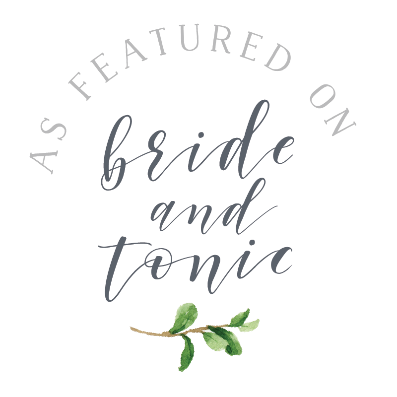 As featured on Bride and Tonic 