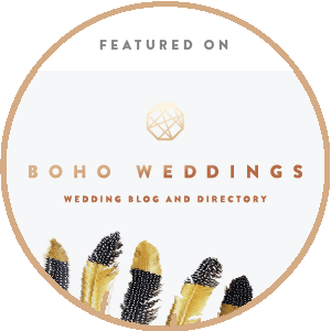 As featured on Boho Weddings